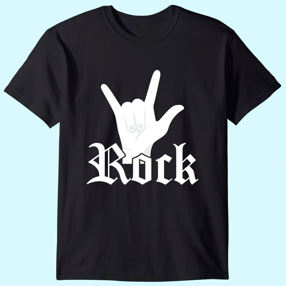 Rock Hand Symbol Popular Rock Singer T Shirt
