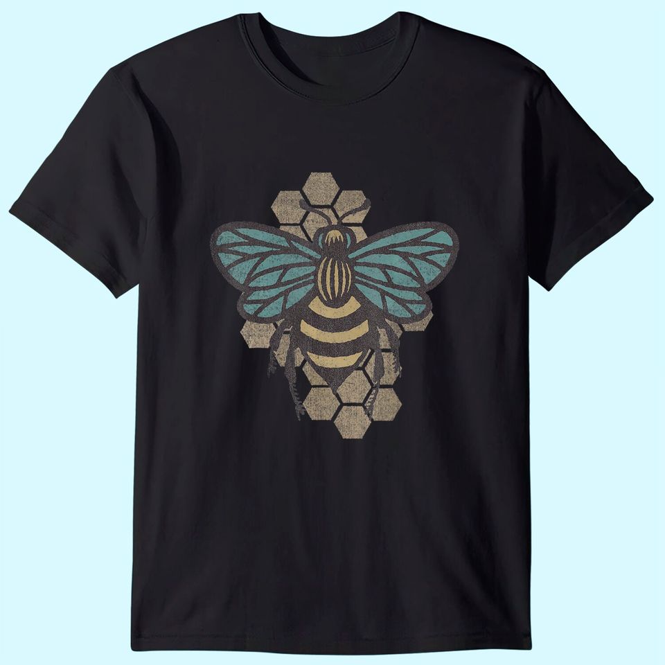 Retro Beekeeper T-Shirt - Vintage Save the Bees Bumblebee