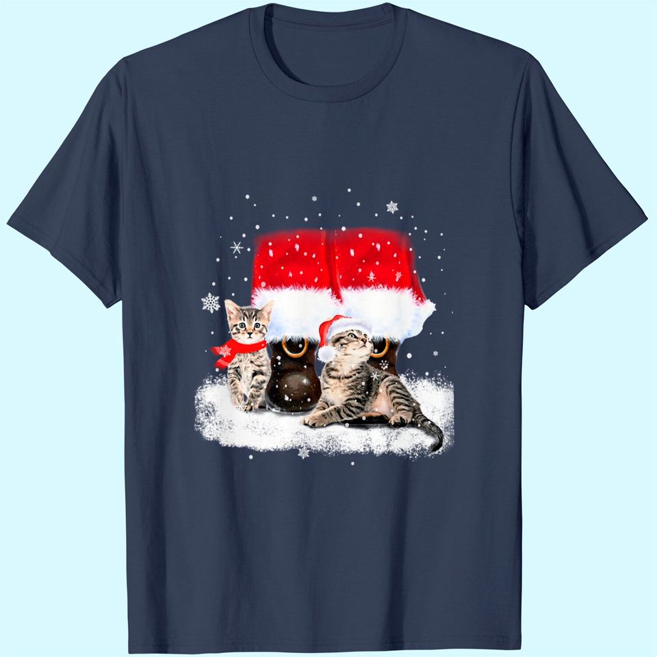 Cats and Santa Claus for Cat lover Classic T-Shirt