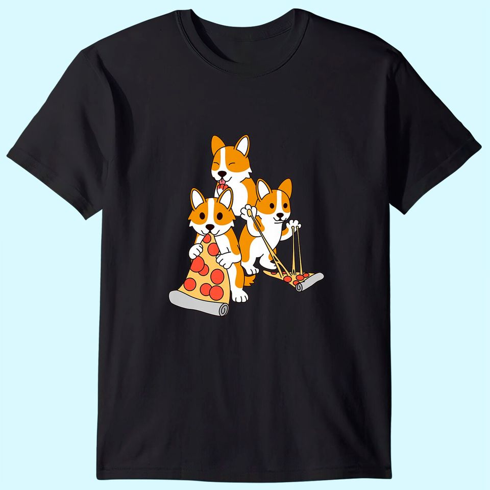 Pizza Corgi Dog T-Shirt