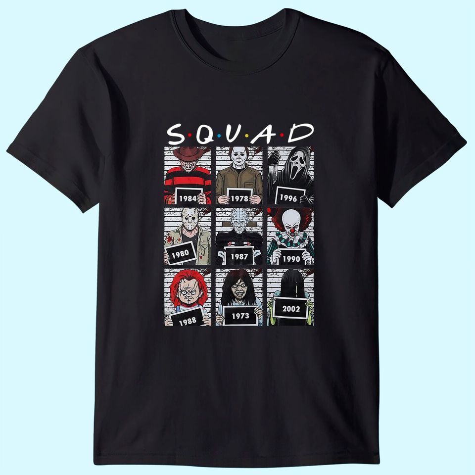 Halloween Squad Horror Movie T-Shirt