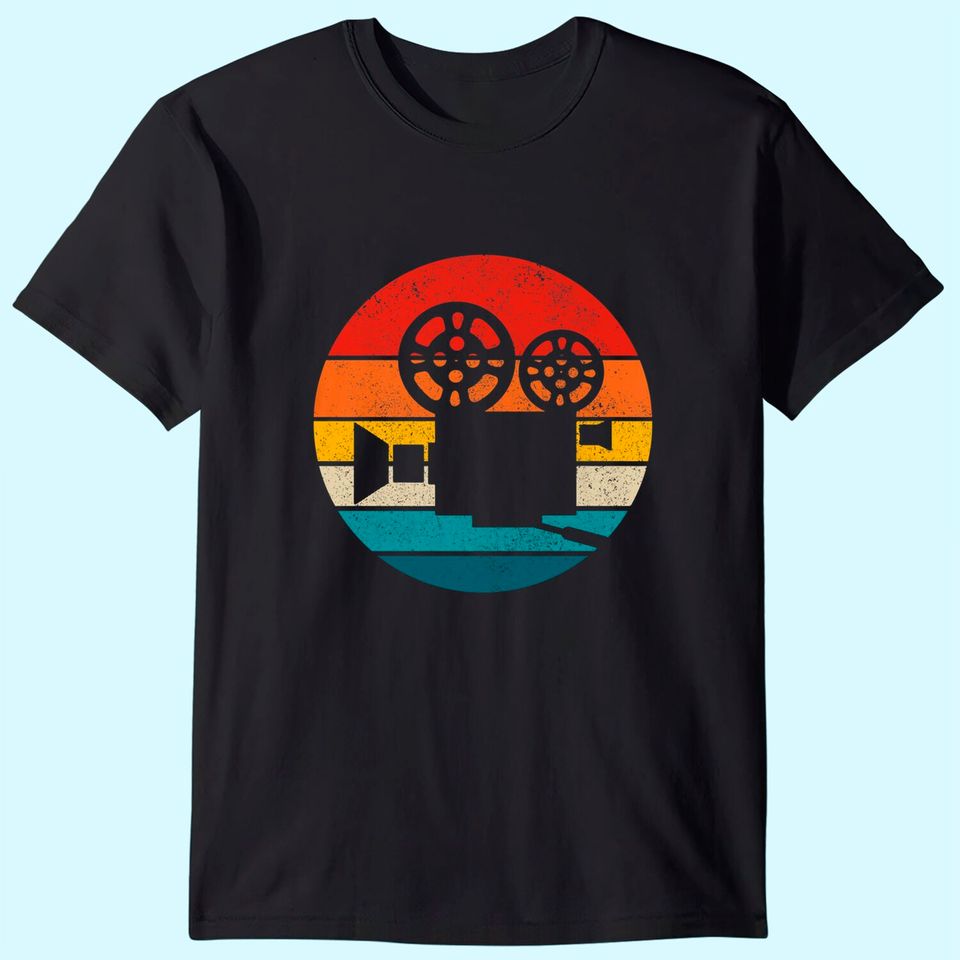 Camera Vintage Movie Director Chair Film Making T Shirt