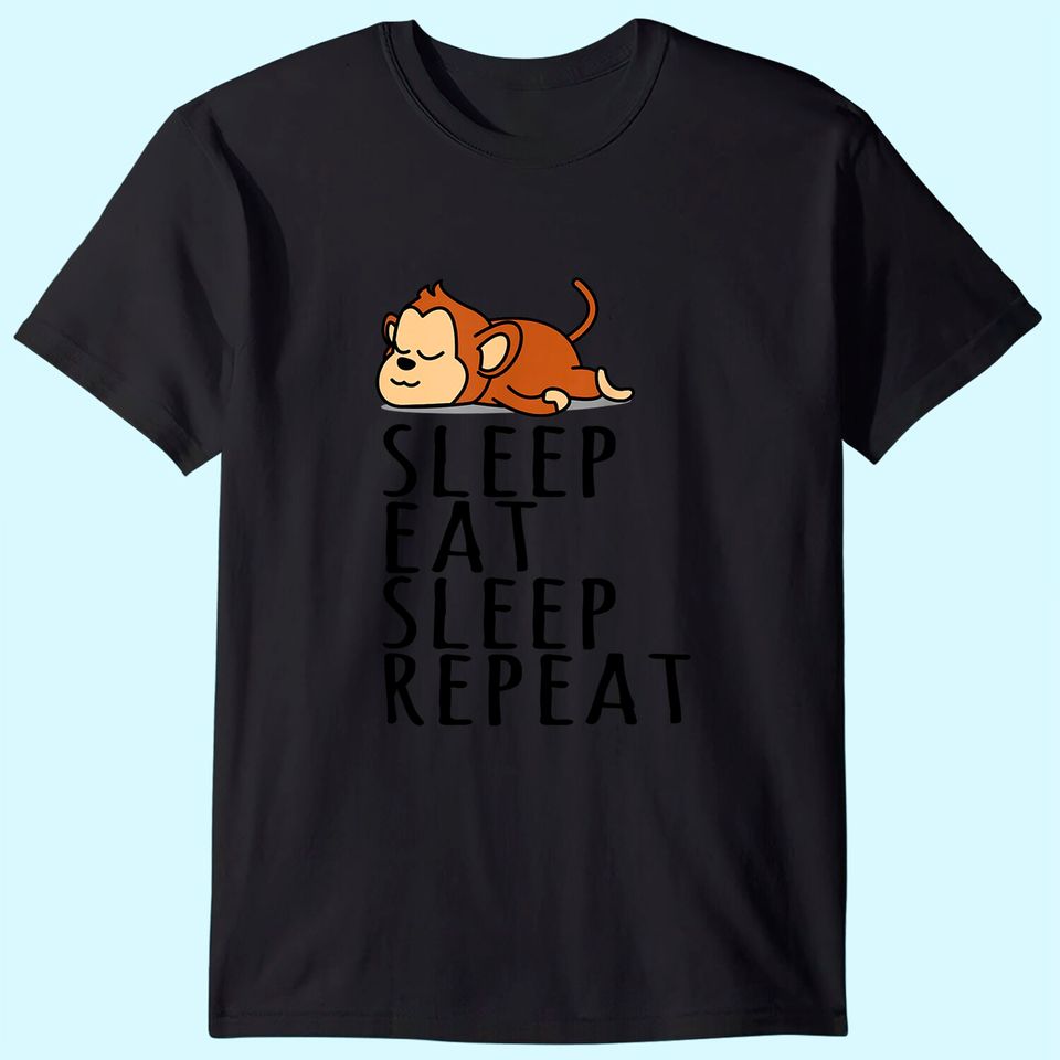 Sleep Eat Repeat Saying Nightdress T-Shirt