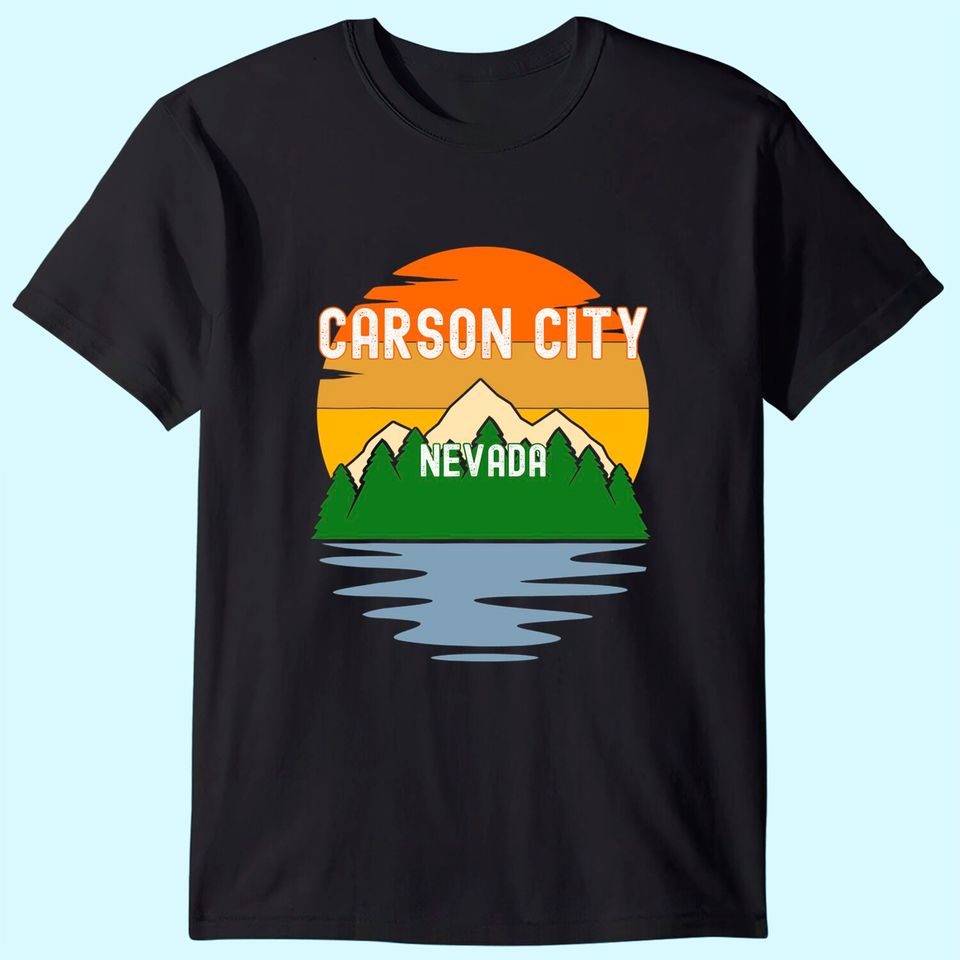 From Carson City Nevada Vintage Sunset T-Shirt