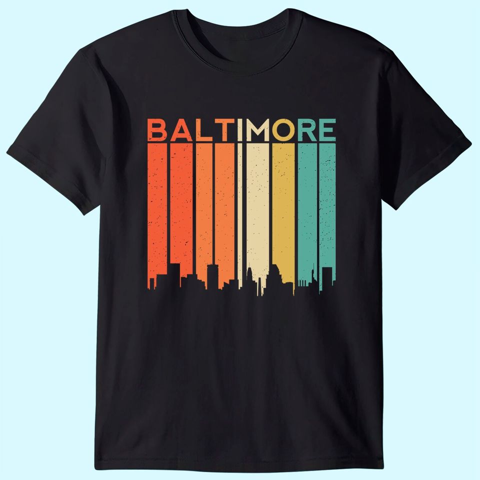 Baltimore Maryland Vintage Retro City T Shirt
