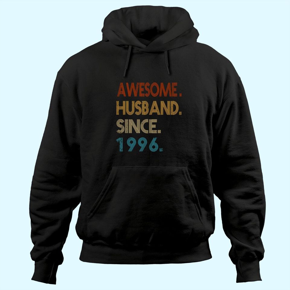 25th Wedding Anniversary Gift - Awesome Husband Since 1996 Hoodie