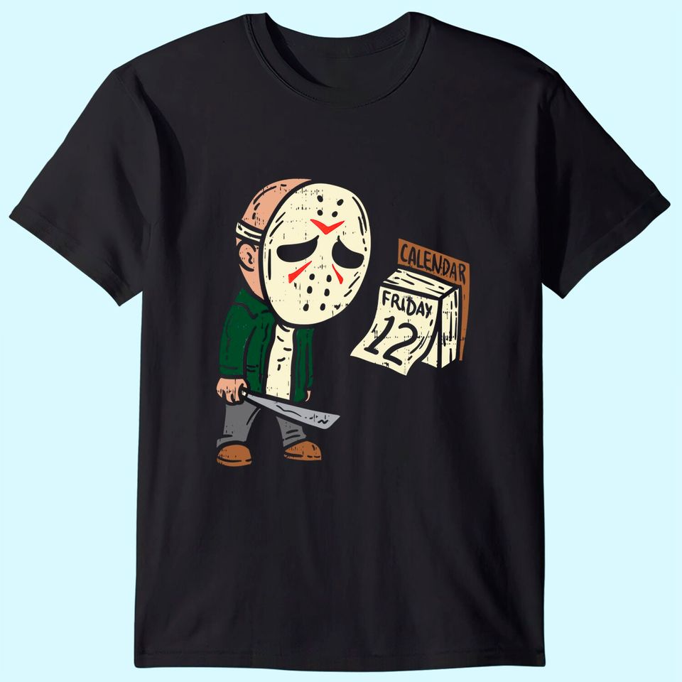 Friday 12th Funny Halloween Horror Movie Humor T-Shirt