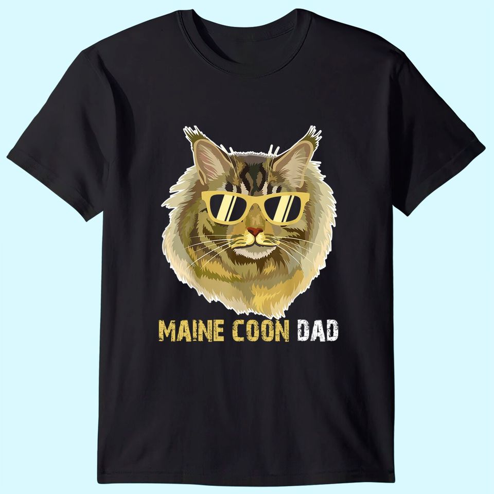 Maine Coon Dad T Shirt