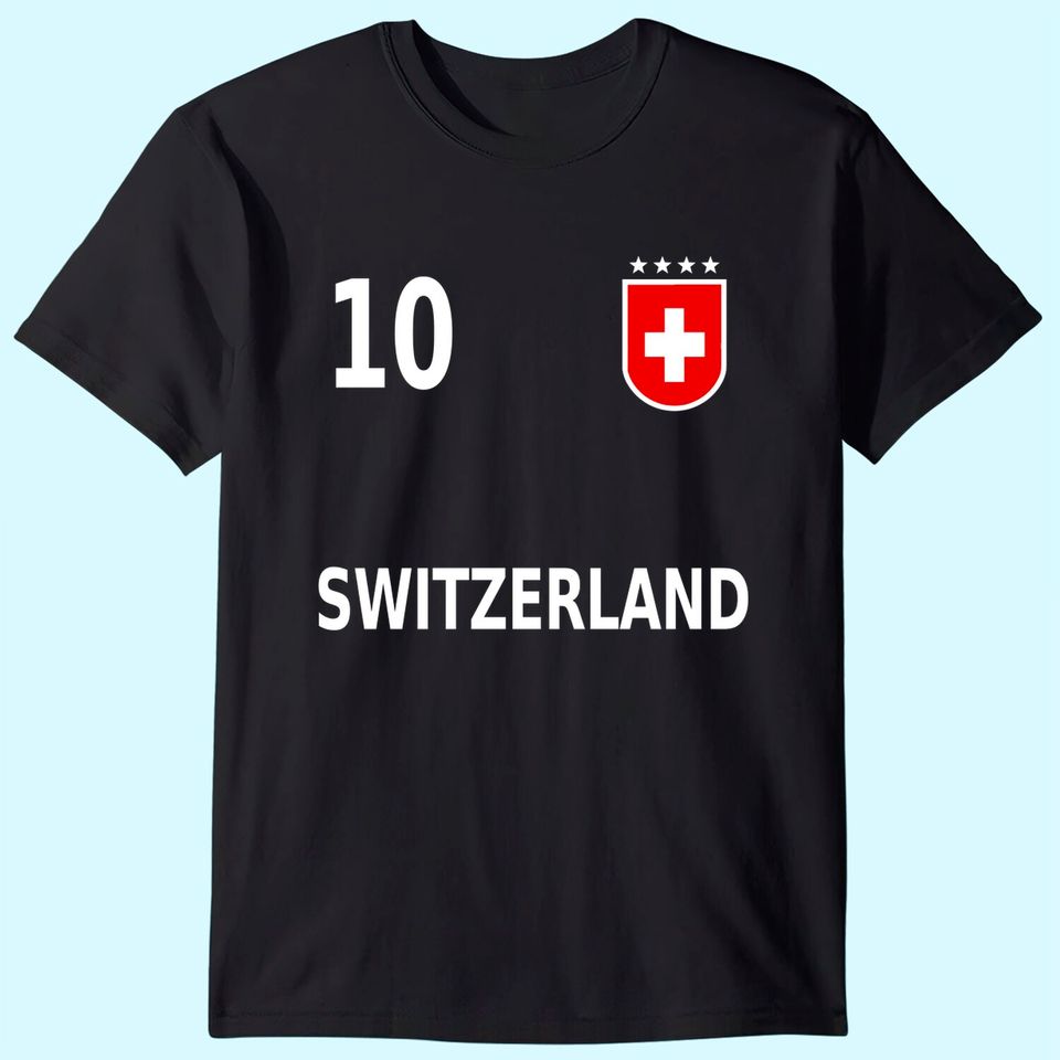 Switzerland Suisse Swiss Soccer Jersey 2020 T-Shirt