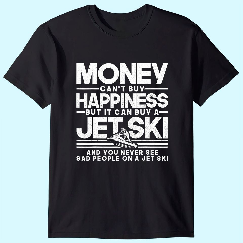 Jet-Ski Happiness Water Sports Design T Shirt