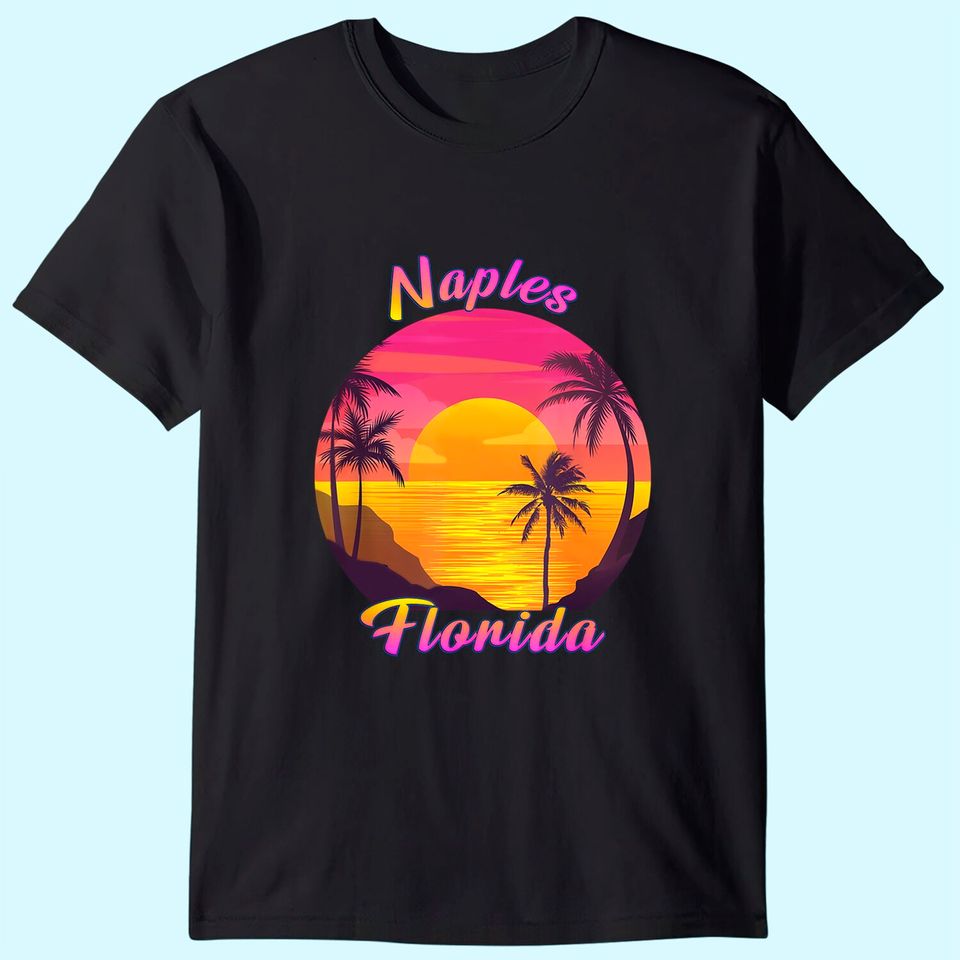 Naples FL Florida Vintage Retro 70s 80s Vacation Souvenir T Shirts