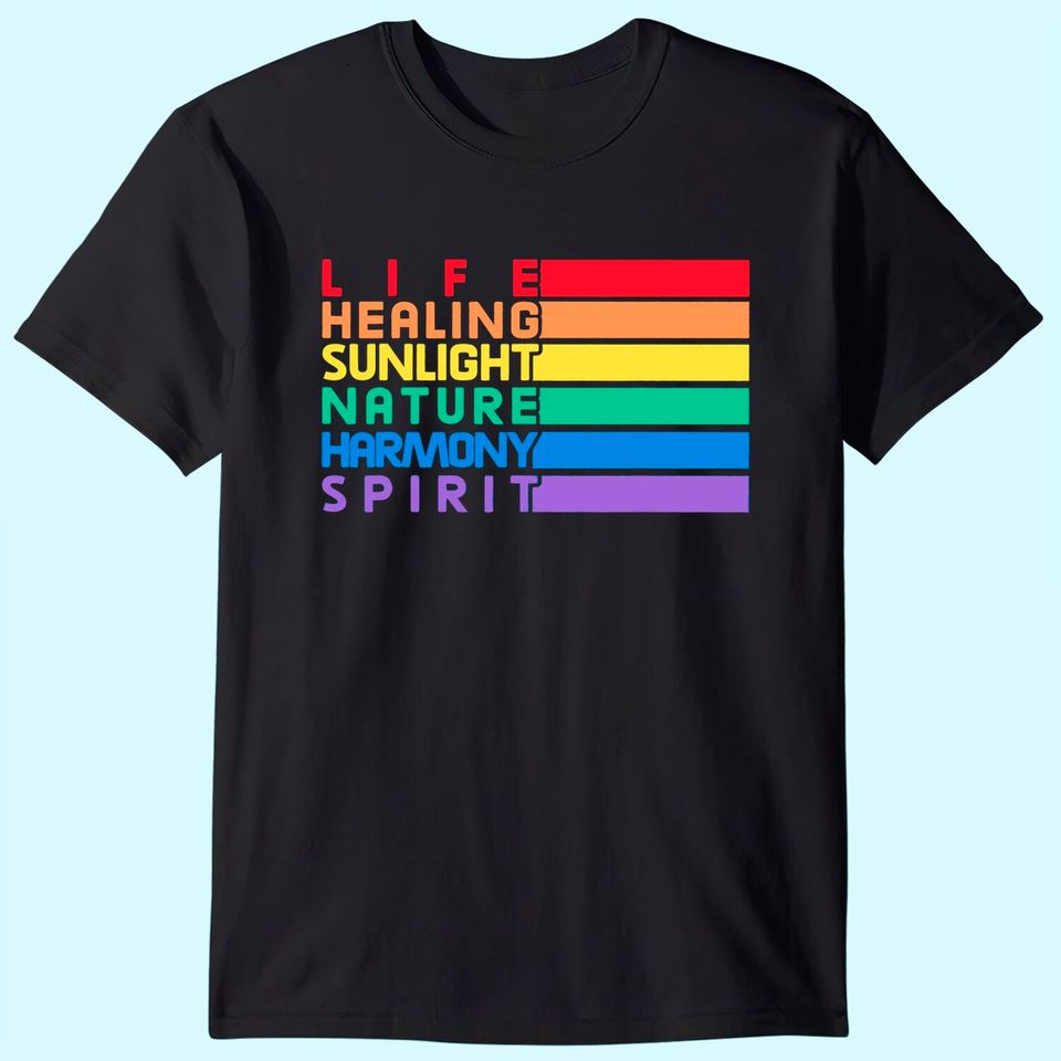 Pride Flag Meaning | Lesbian Gay Bisexual Transgender LGBTQ Men Women T-Shirt