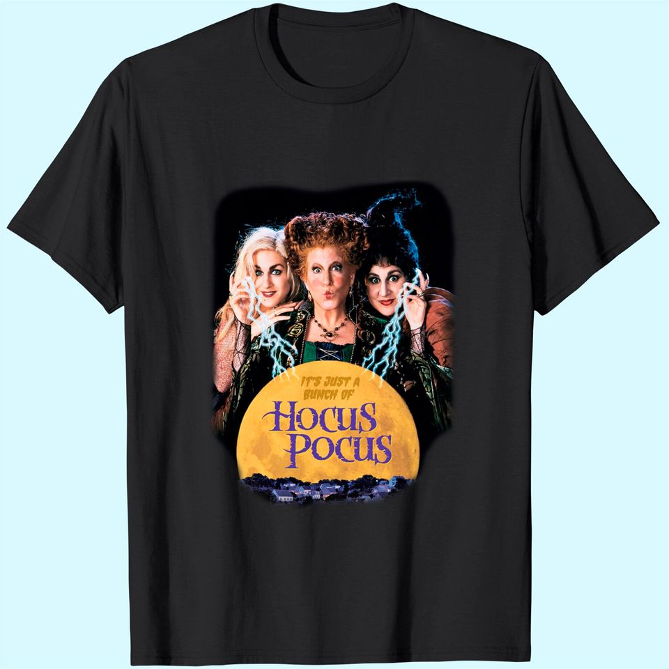 Hocus Pocus Tshirt Short Sleeve Graphic Classic Movie Tee Top