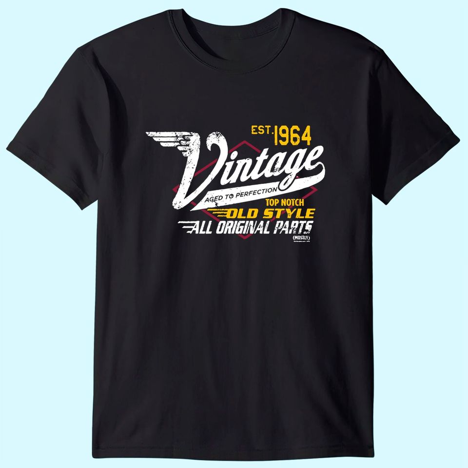 57th Birthday Shirt for Men - Vintage 1964 Aged to Perfection - Racing