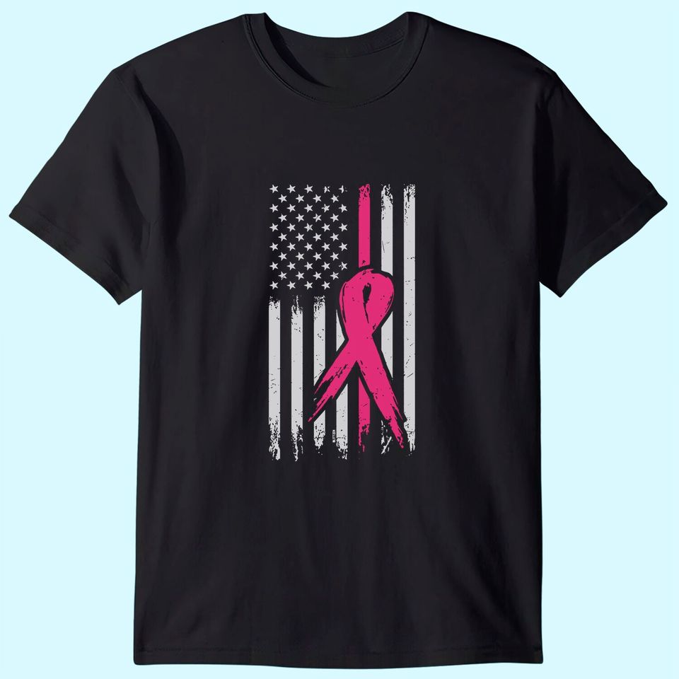 Blittzen Breast Cancer Flag T Shirt