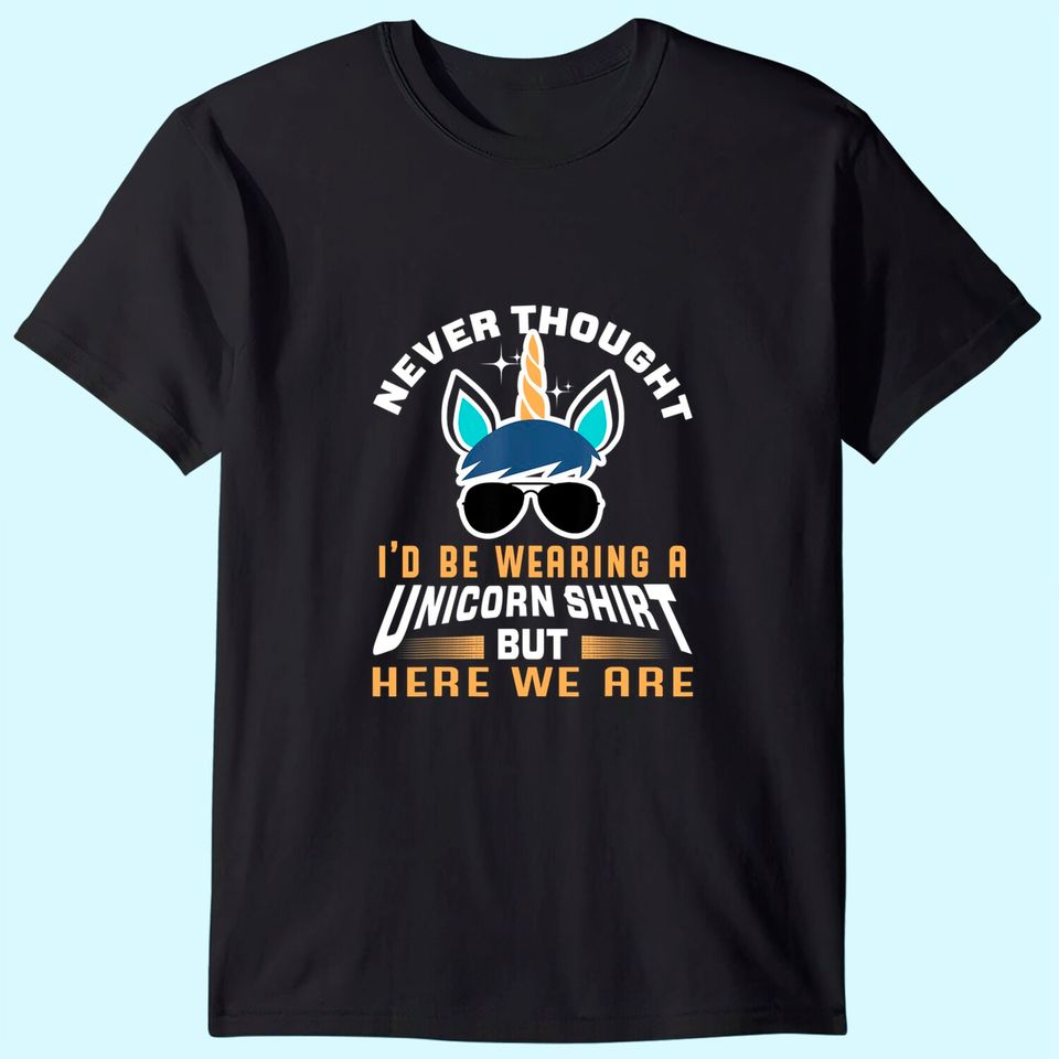 Funny Unicorn T-Shirt For Papa Dad Grandpa Big Brother Men