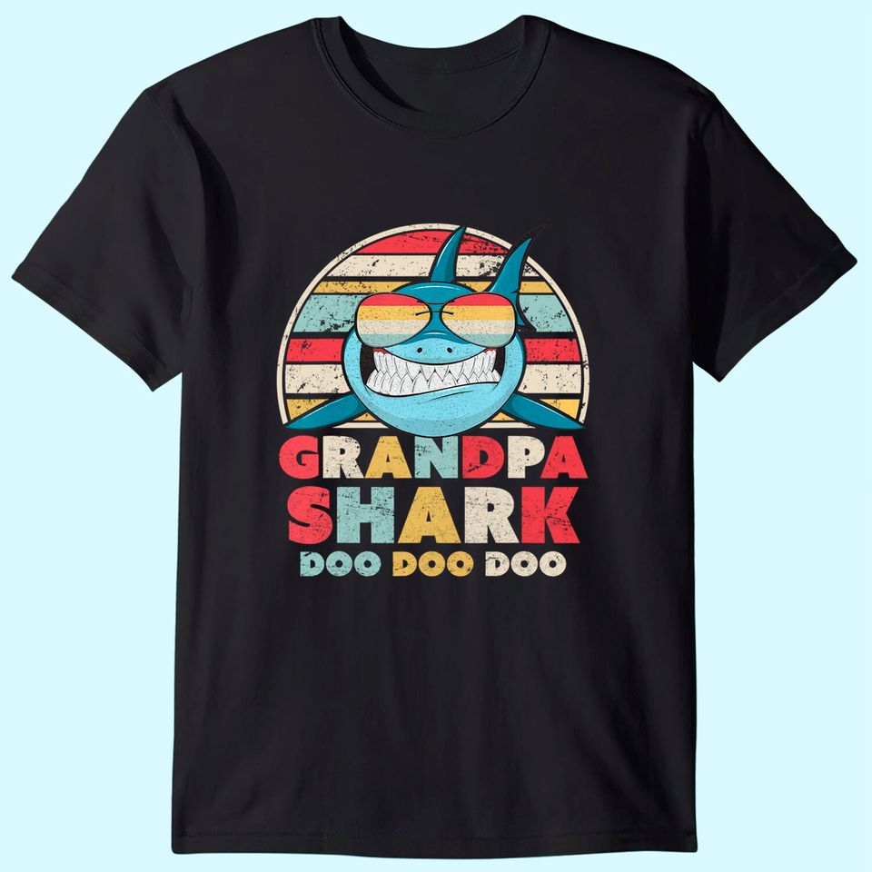 Grandpa Shark Shirt, Gift For Grandad T-Shirt