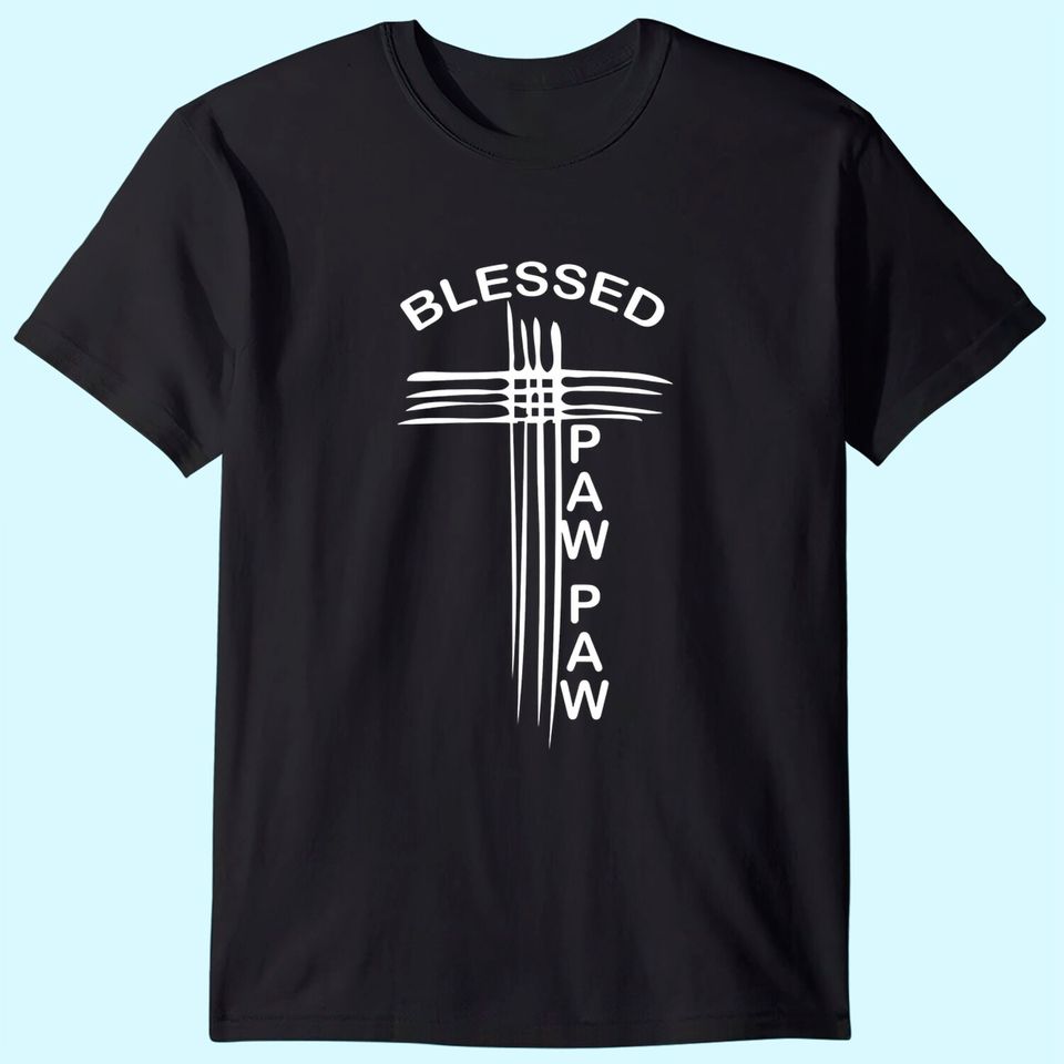 Men's T Shirt Blessed Paw Paw