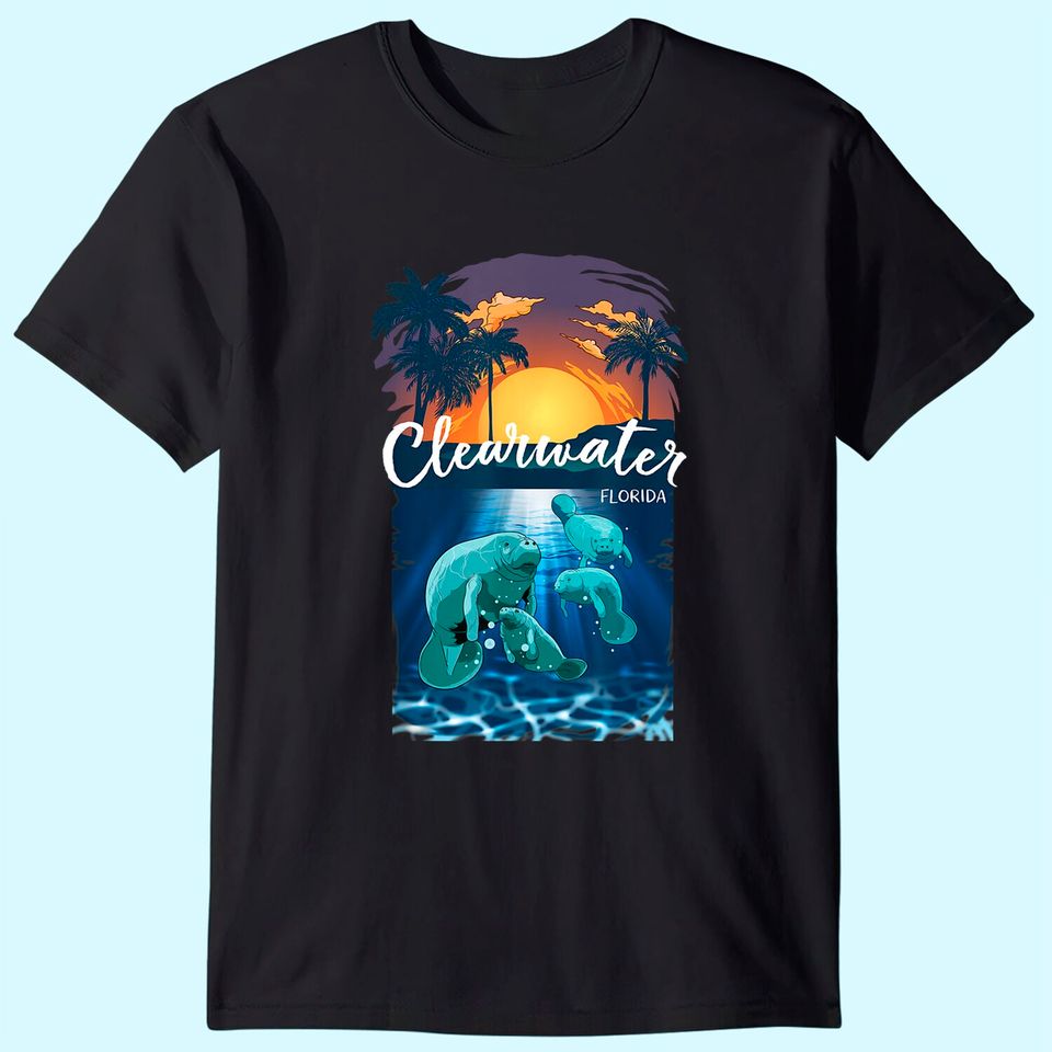 Clearwater Florida Shirt Manatee T Shirt