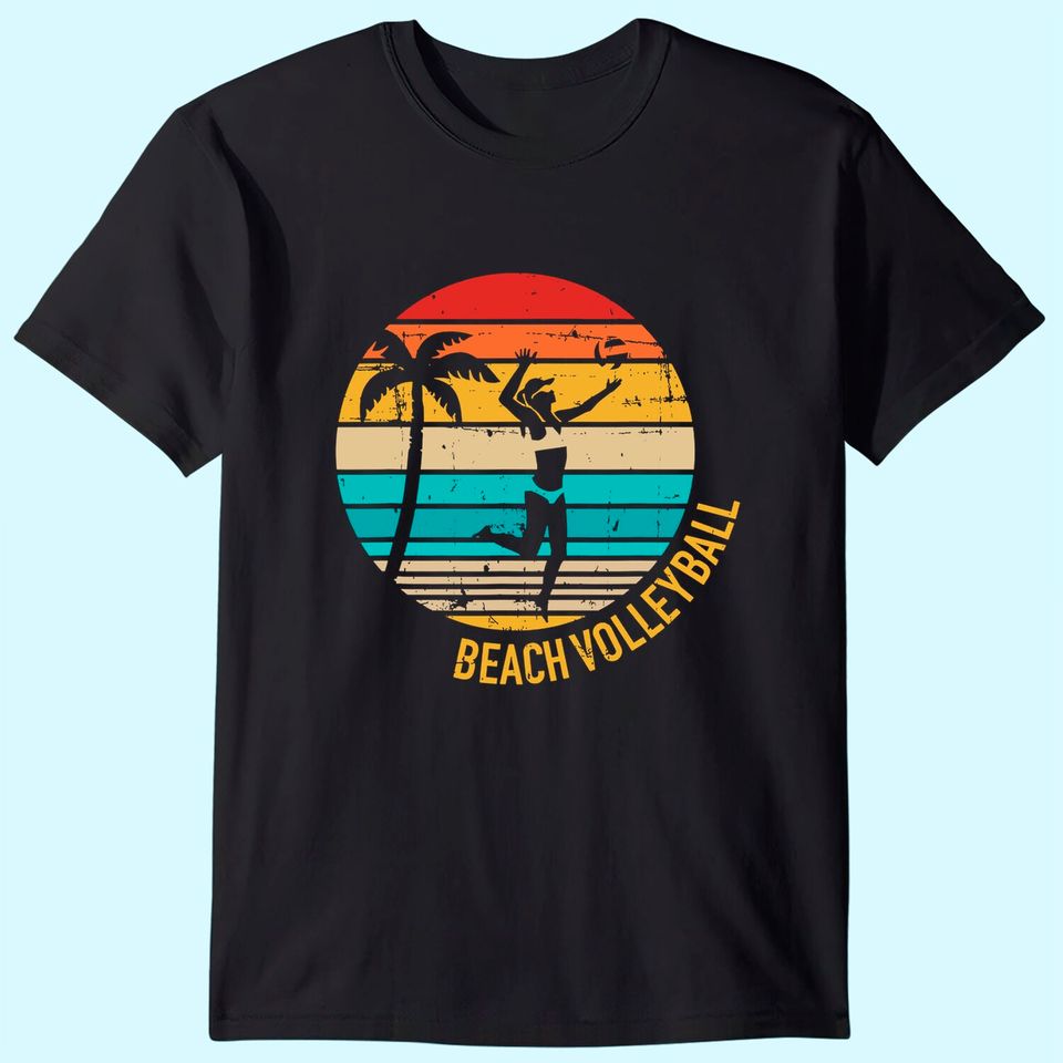 Beach volleyball vintage retro T-Shirt