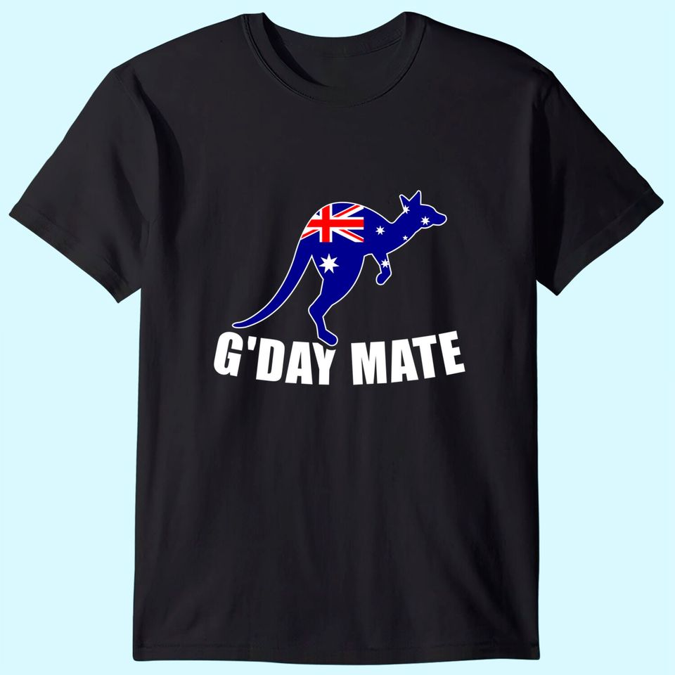 Australia Flag Kangaroo T Shirt