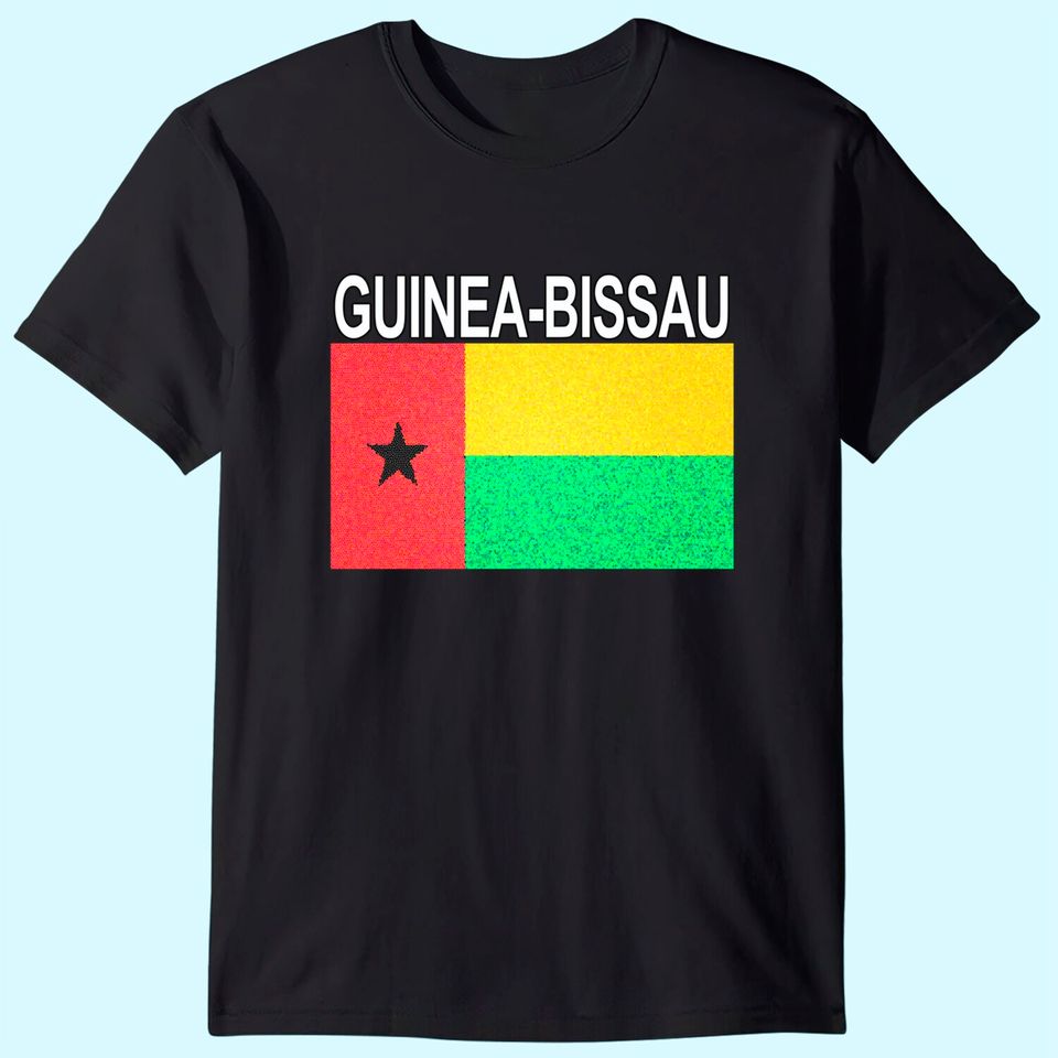 Guinea-Bissau Flag Artistic Design T Shirt