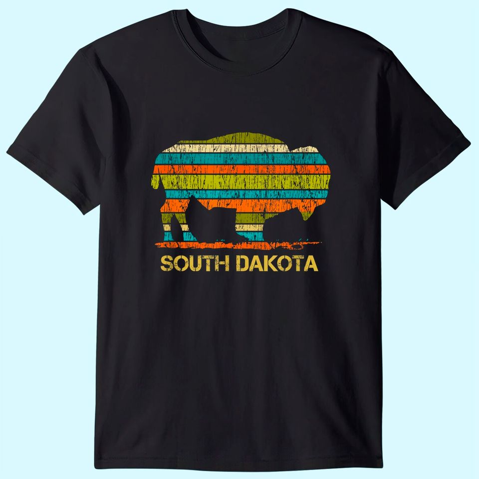 Buffalo for a South Dakota Vacation T Shirt