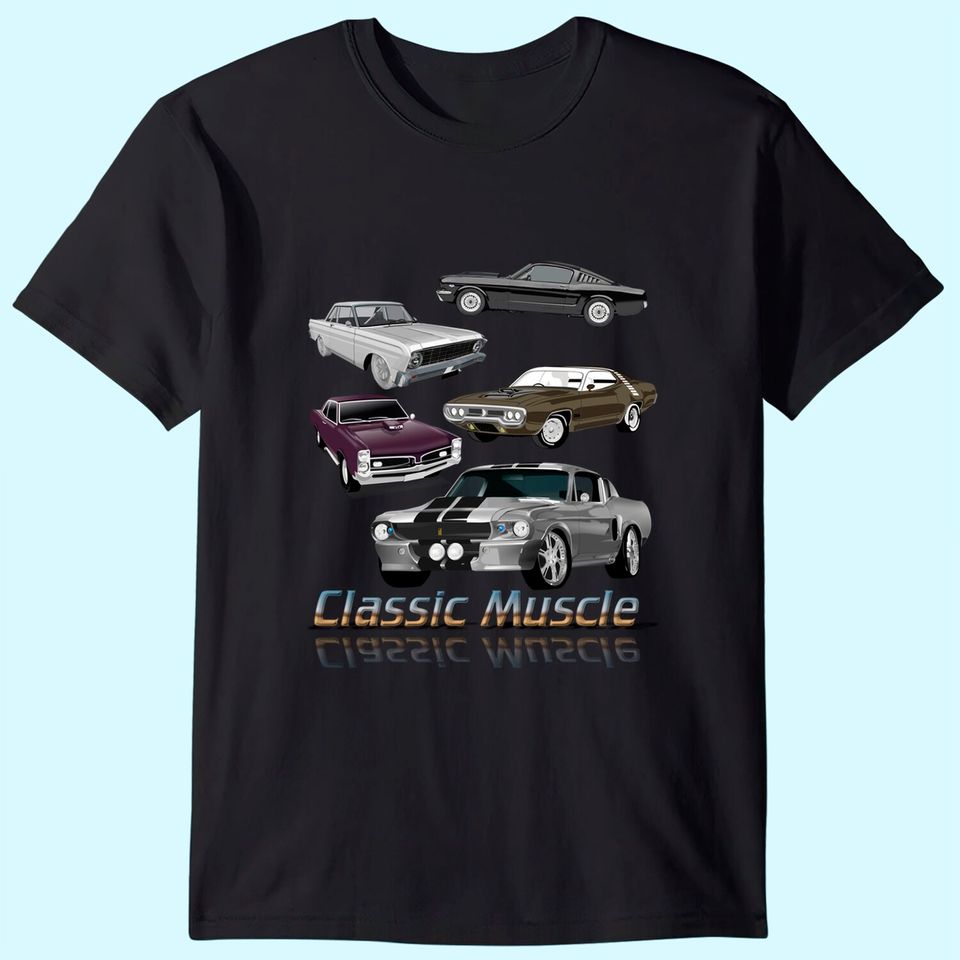 Classic American Muscle Cars Vintage T Shirt