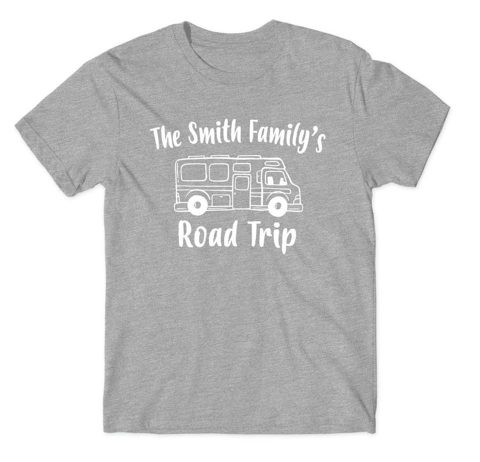 Camping Family Road Trip Family Vacation Matching Custom T-Shirt