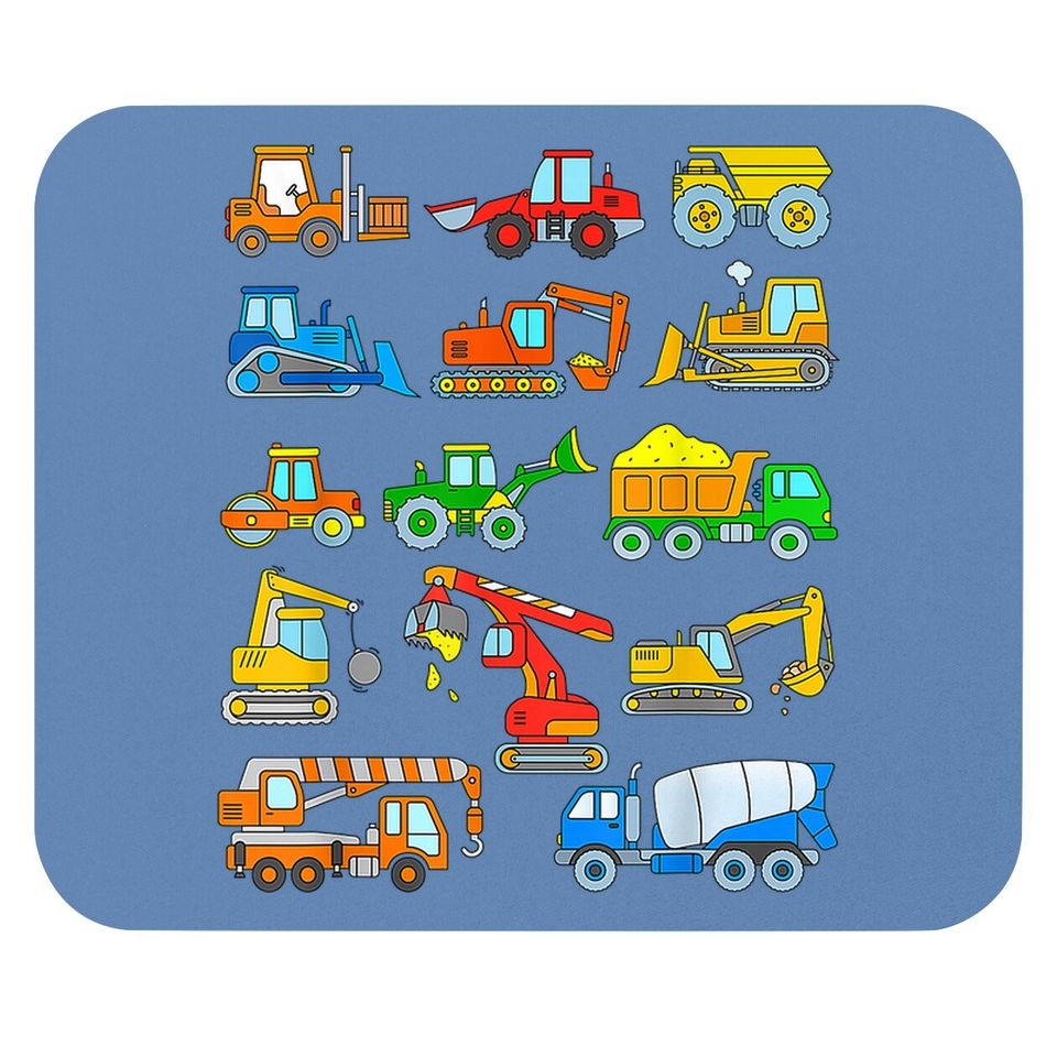 Construction Excavator Mouse Pad For Boys Girls And Mouse Pad