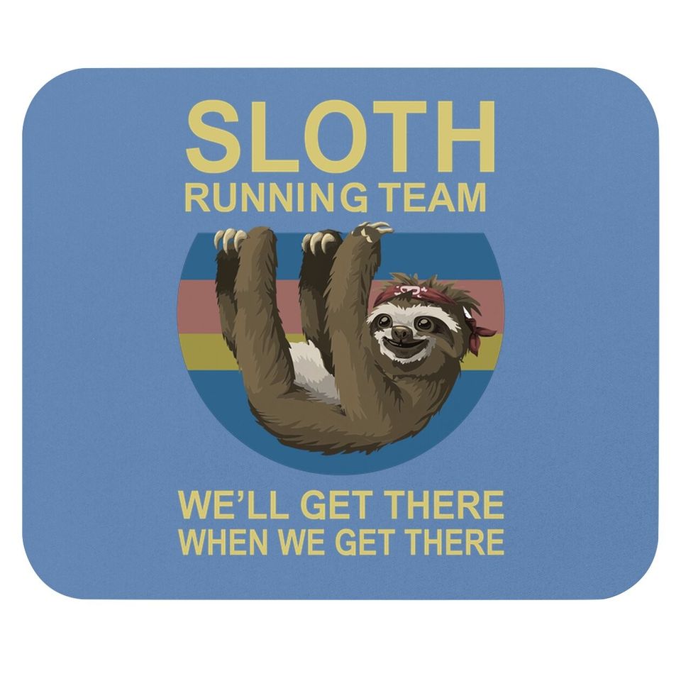 Beopjesk Sloth Running Team Mouse Pad Short Sleeve I Hate People Graphic Mouse Pad Tops
