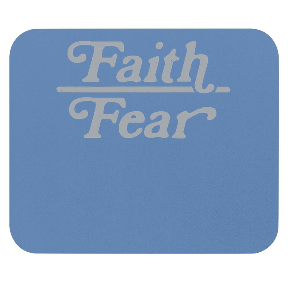 Faith Over Fear Mouse Pad Cute Religion Faithful Empowerment Novelty Mouse Pad