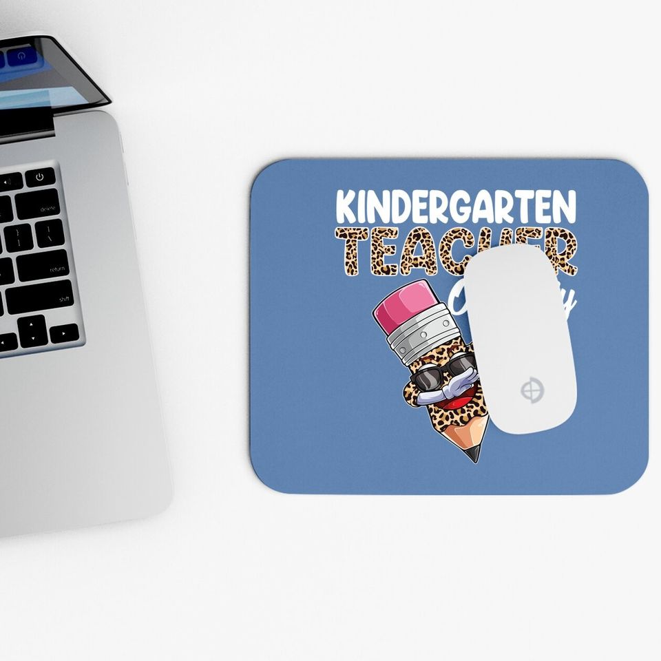 Kindergarten Teacher Off Duty Leopard Print Mouse Pad