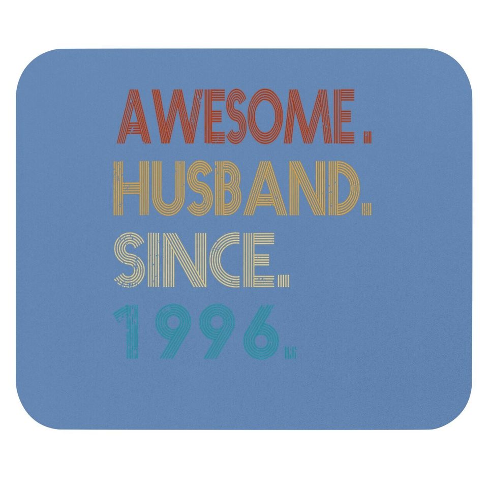 25th Wedding Anniversary Gift - Awesome Husband Since 1996 Mouse Pad