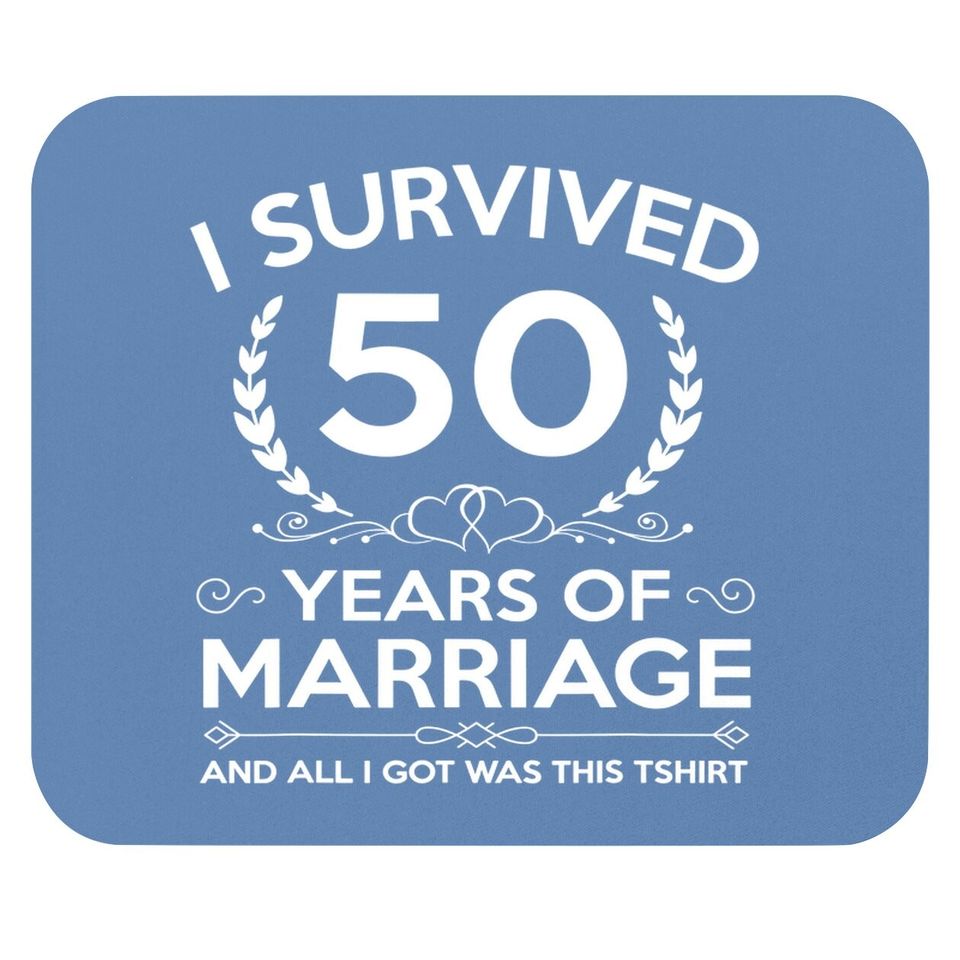 50th Wedding Anniversary Gifts Couples Husband Wife 50 Years Mouse Pad