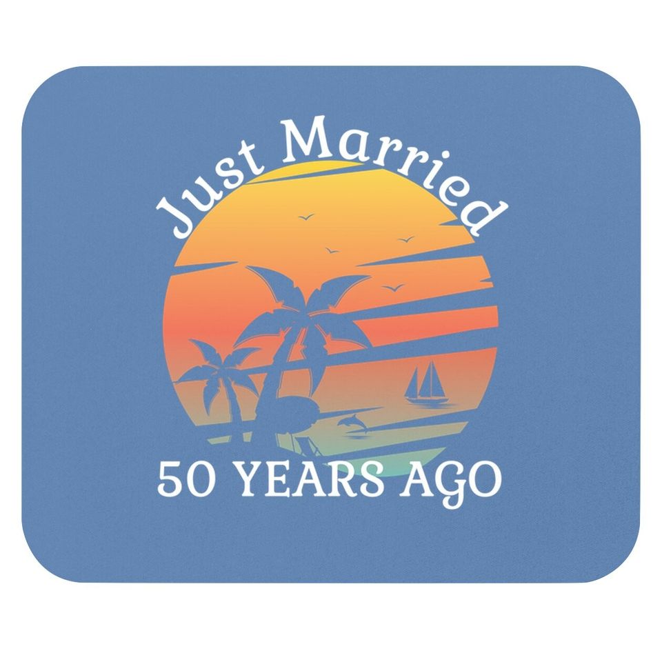 50th Wedding Anniversary Cruise Just Married 50 Years Gift Mouse Pad