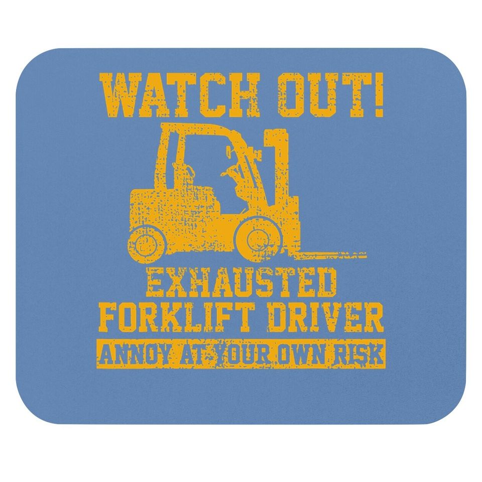 Forklift Driver Watch Out Gift Vintage Mouse Pad