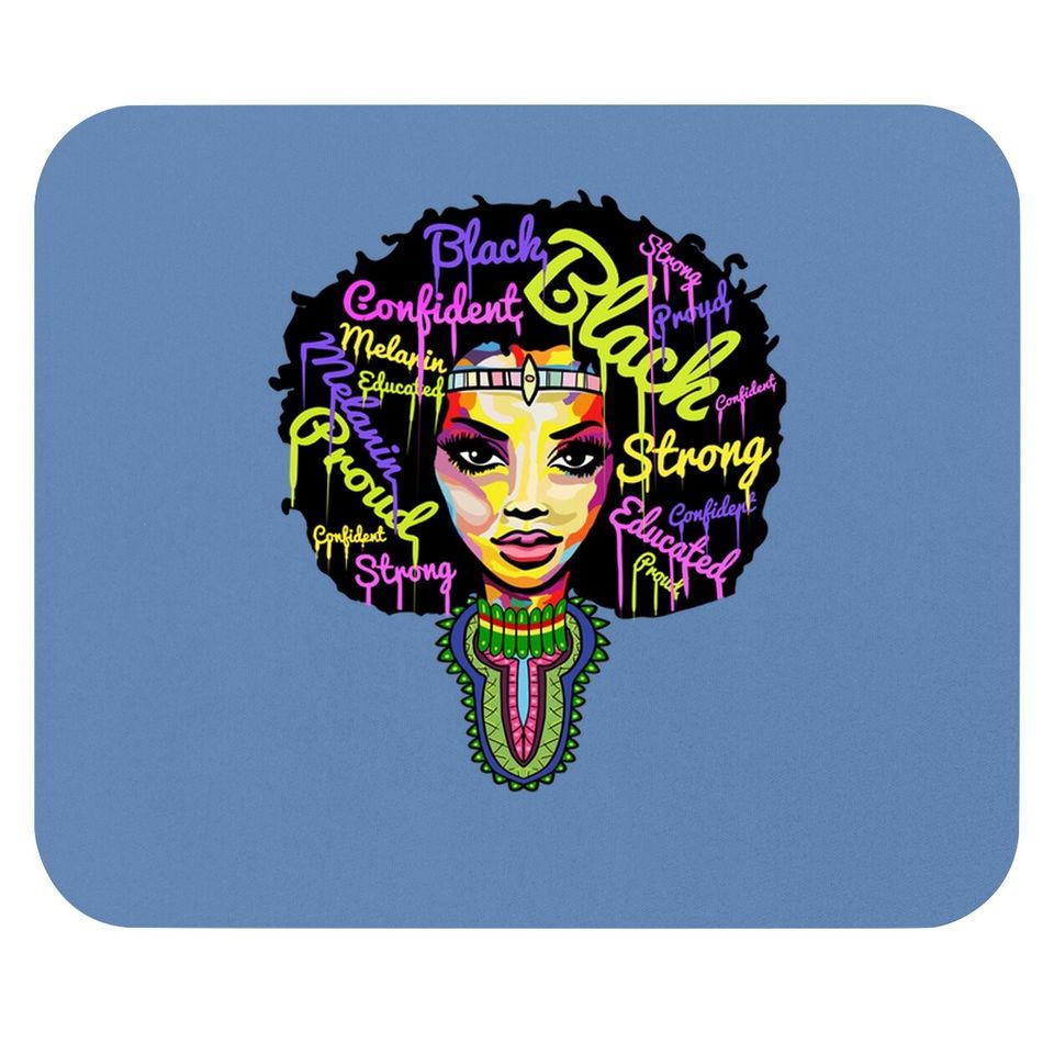 Strong African Queen Mouse Pad For - Proud Black History Mouse Pad