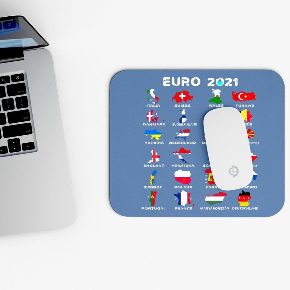 Euro 2021 Mouse Pad All Countries Participating In Euro