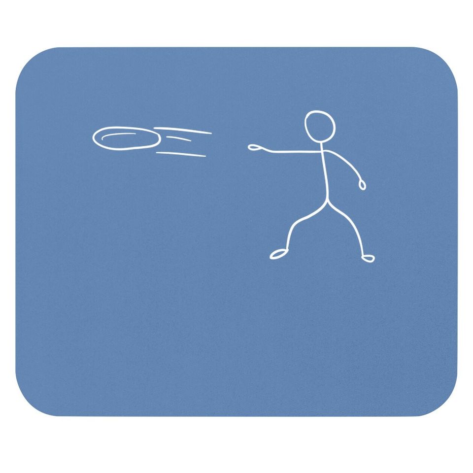Funny Stickman Disc Golf Player Sports Lover Mouse Pad