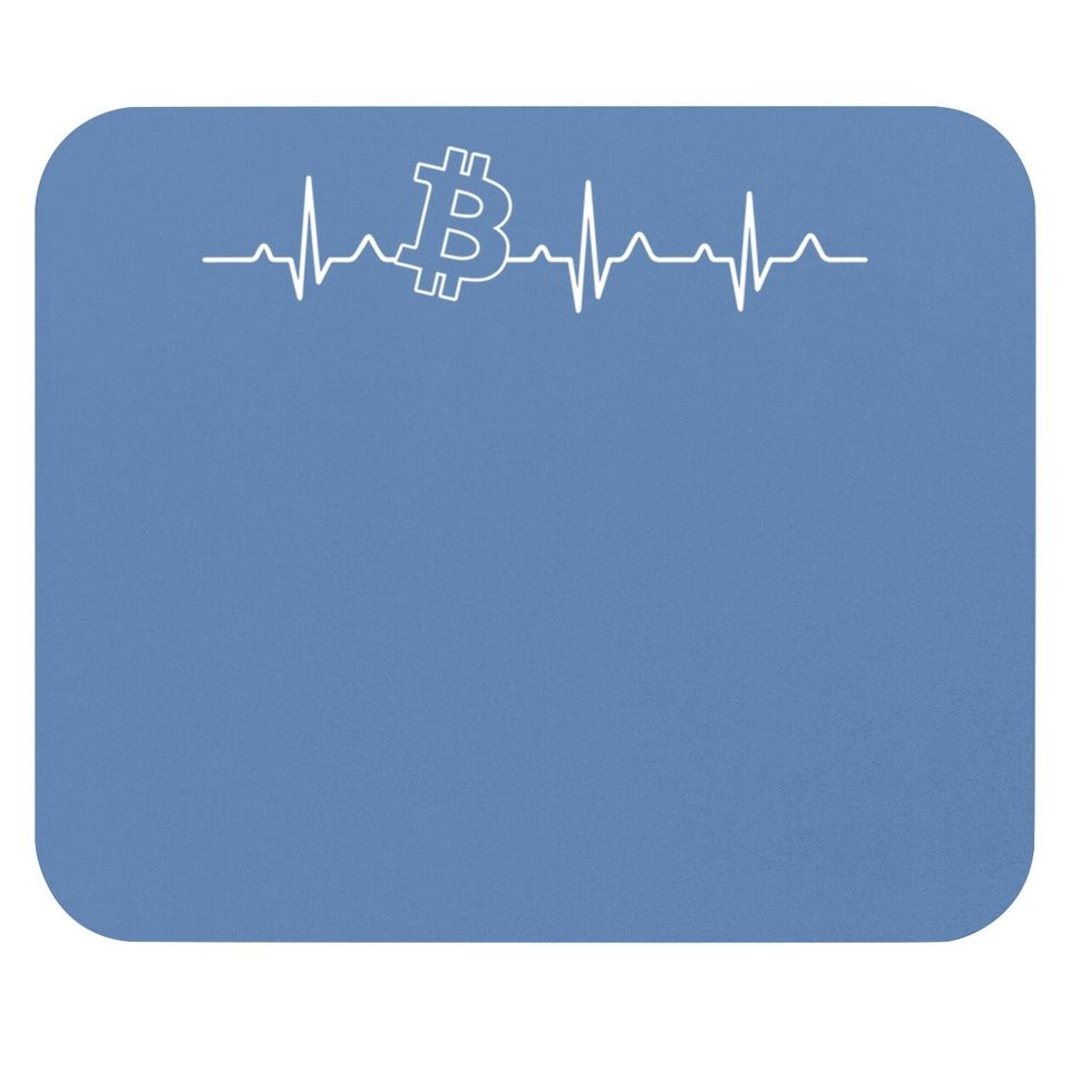 Bitcoin Heartbeat Blockchain Digital Currency Funny Mouse Pad