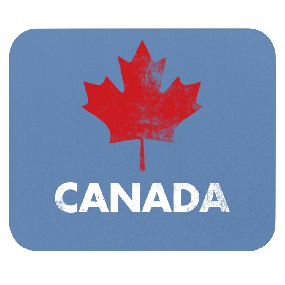 Vintage Retro Canadian Maple Leaf Mouse Pad Canada Flag Mouse Pad