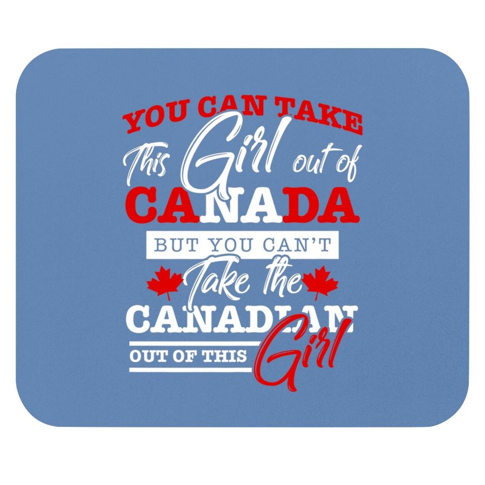 Canadian Girl Gifts Maple Leaf Canada Mouse Pad