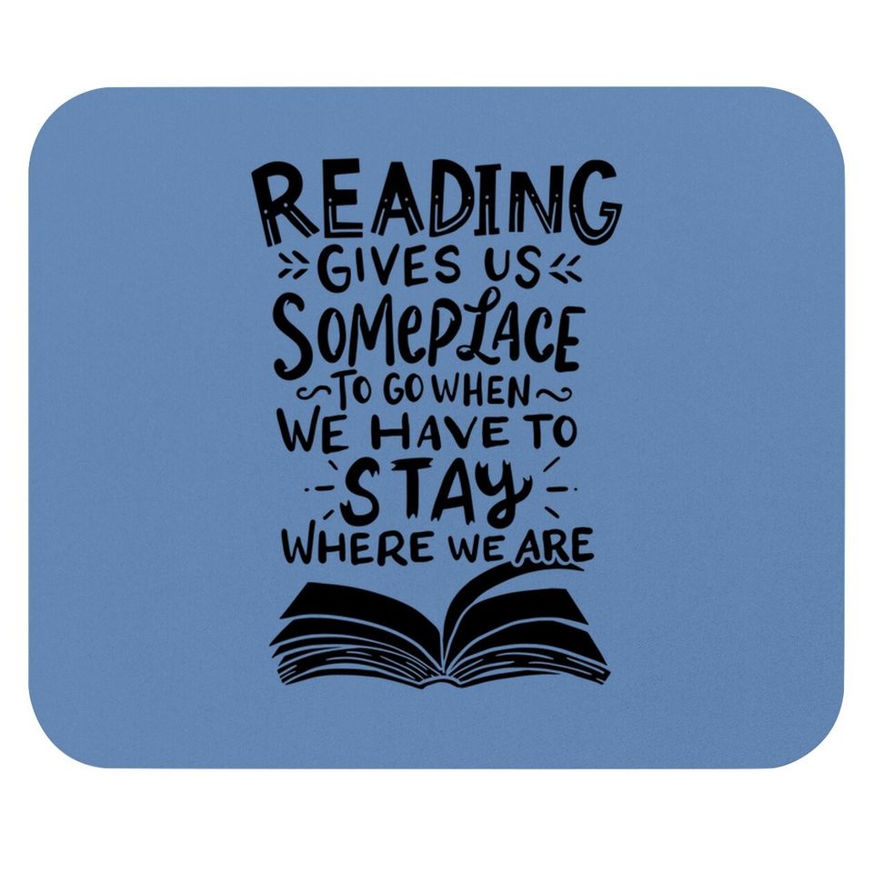 Reading Reader Book Lover Literature Library Month Gift Mouse Pad