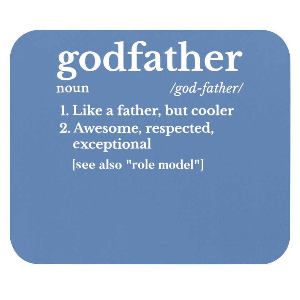Fathers Day Gift For Godfather Gifts From Godchild Mouse Pad