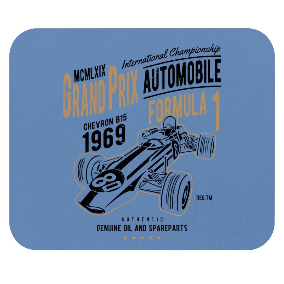 Grand Prix Racing 1969 Vintage Formula 1 Mouse Pad