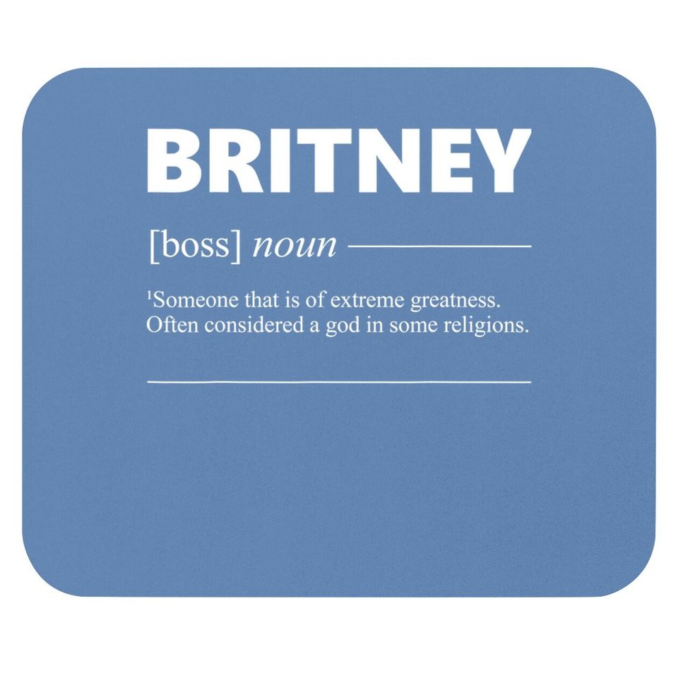 Britney Definition Funny Bday Gift For Britney Mouse Pad