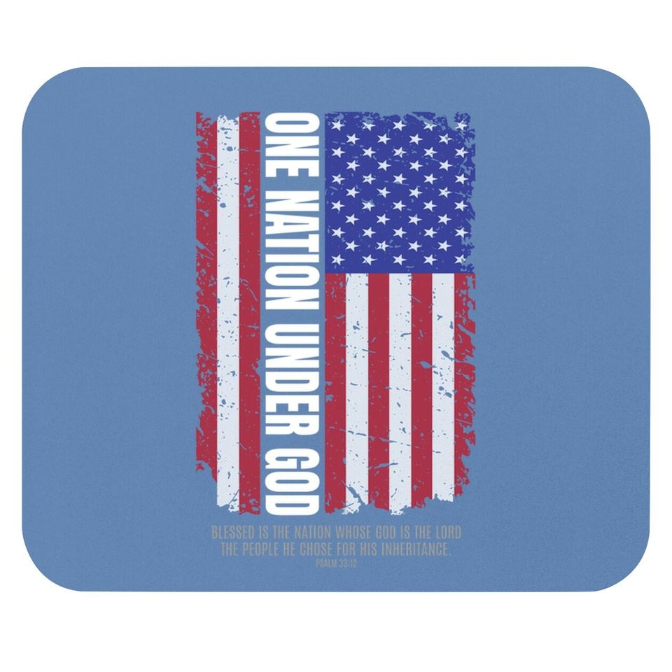 Religious Freedom One Nation Under God Scripture Verse Mouse Pad