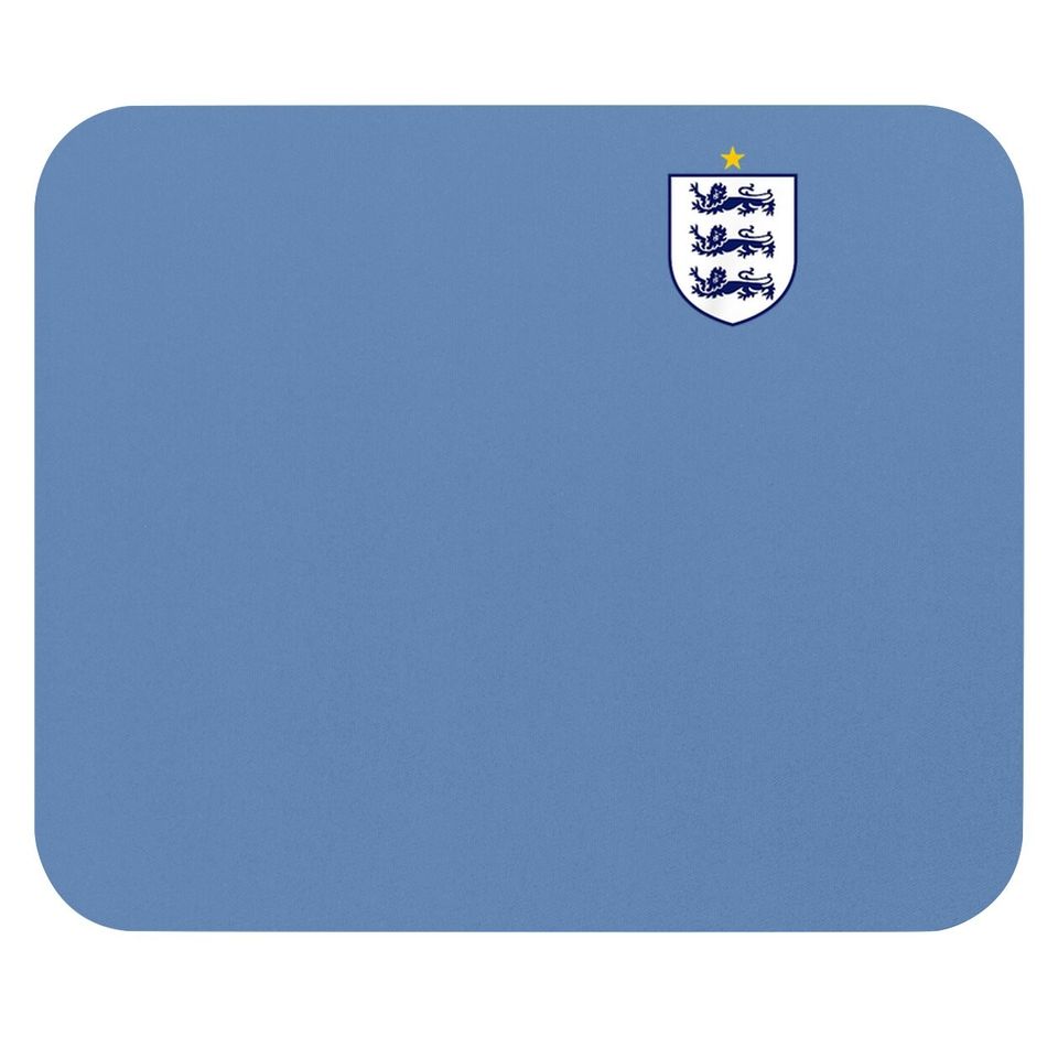 England Three Heraldic Lions Crest Football Mouse Pad