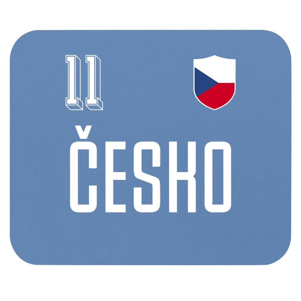 Retro Czech Republic Soccer Jersey Czechia Císlo 11 Mouse Pad